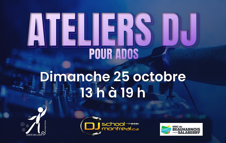 Atelier DJ pour les 10-16 ans