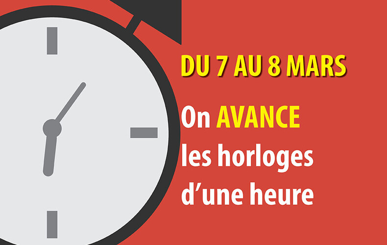On avance l'heure !